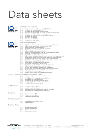 Wtw Controller WTW catalog process instrumentation in water industry | PDF