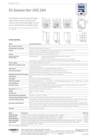 WTW Catalog Process Instrumentation In Water Industry PDF