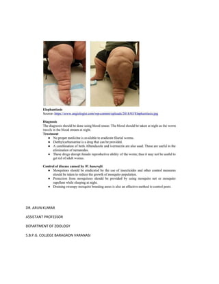 DR. ARUN KUMAR
ASSISTANT PROFESSOR
DEPARTMENT OF ZOOLOGY
S.B.P.G. COLLEGE BARAGAON VARANASI
 