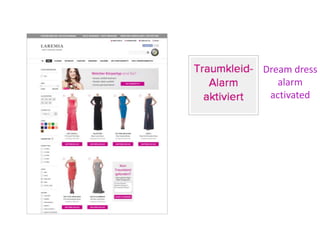 Dream dress 
alarm 
activated 
 