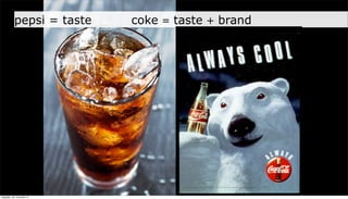 pepsi = taste    coke = taste + brand




neljapäev, 29. november 12
 