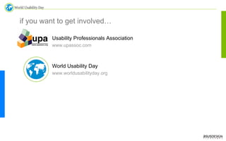 World Usability Day Singapore 2008