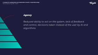A compass for leading teams and stakeholders towards a responsible design


World Usability Day 2021 - Rome
Humane
Communi...