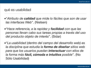 Usabilidad. ¿Por qué? ¿Para quién?