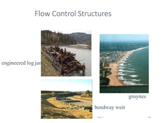 Wollo University, Ethiopia Elias A. 384
Flow Control Structures
groynes
bendway weir
engineered log jam
 