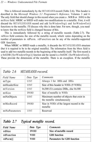 Windows Undocumented File Formats R and D Books | PDF
