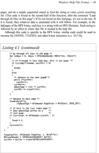 Hlp File Example Windows Undocumented File Formats R and D Books | PDF