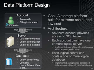 Users can choose single location or geo-distributed data centers