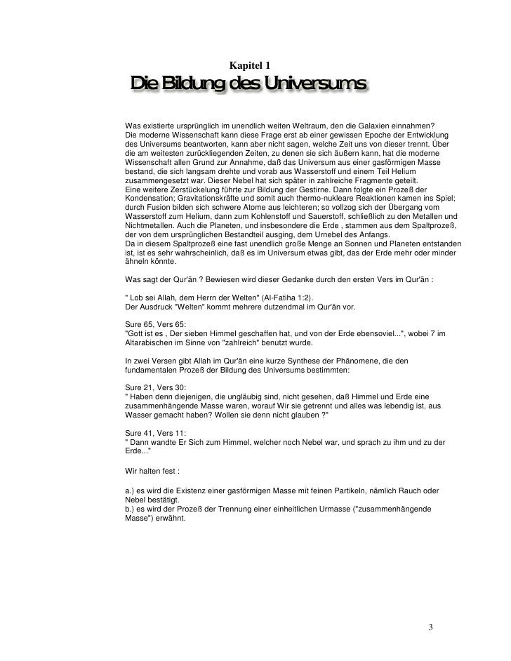 Kohlenstoff aus quran
