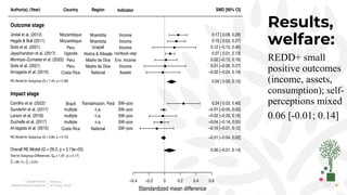 Effectiveness of REDD+: Meta-study results