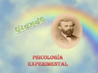 Wundt Psicología Experimental 