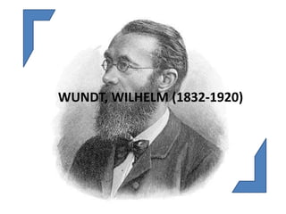 WUNDT, WILHELM (1832-1920)
 