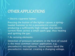 Piezo energy | PPTX | Chemistry | Science