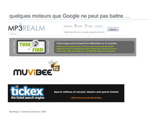 quelques moteurs que Google ne peut pas battre … 