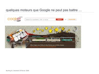 quelques moteurs que Google ne peut pas battre … 