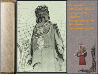 Der „Calafati“ im  Volksmund der „Chineser“, genannt, wurde 1854  aufgestellt! Benannt nach dem 1844 in Triest geborenen  Zauberkünstler Calafati! 