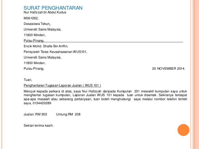 Slide Laporan Perniagaan