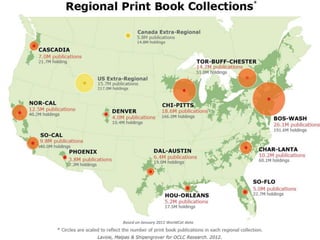 Based on January 2011 WorldCat data
 