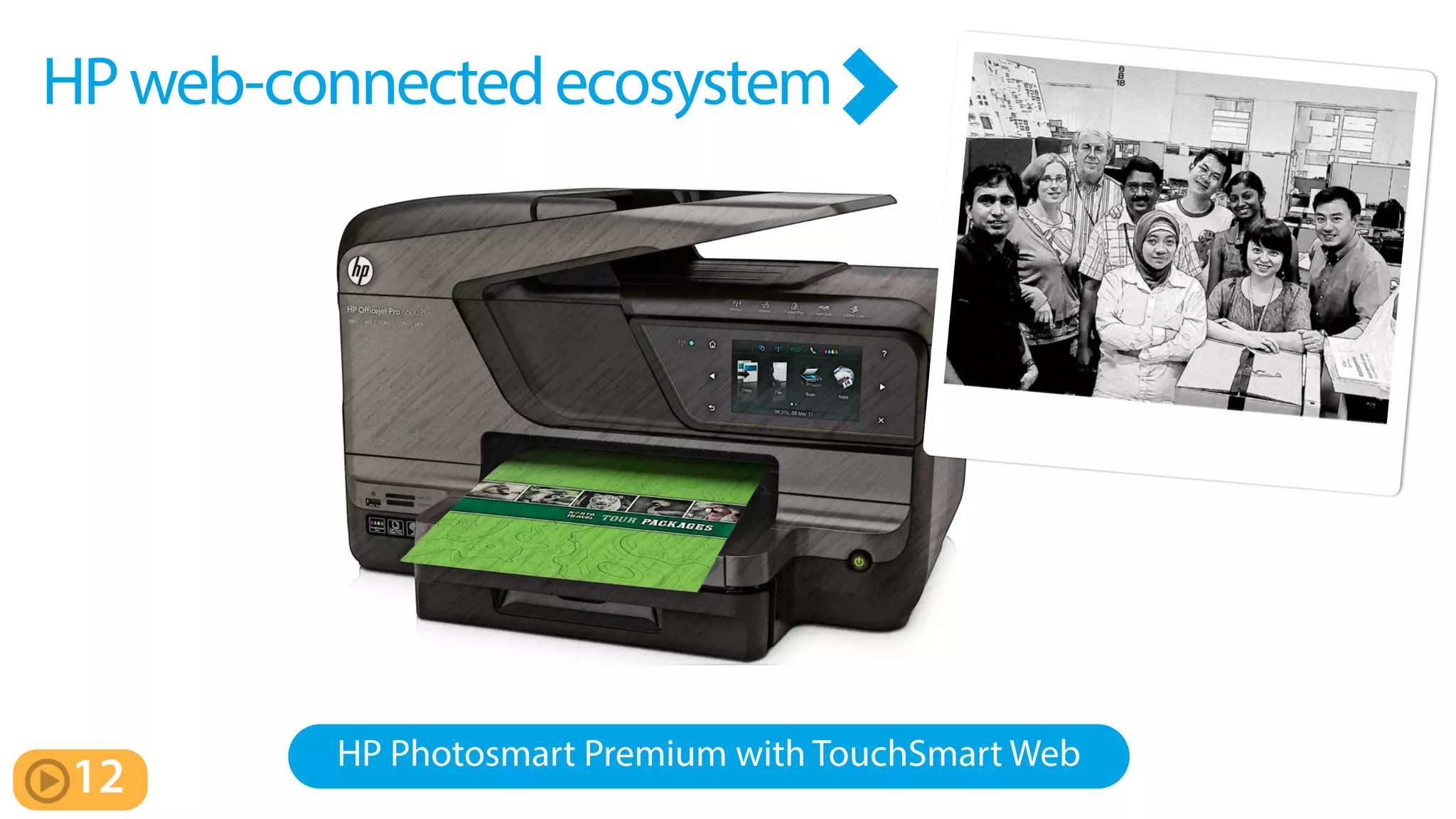 HPweb-connectedecosystem
HP Photosmart Premium with TouchSmart Web
12
 
