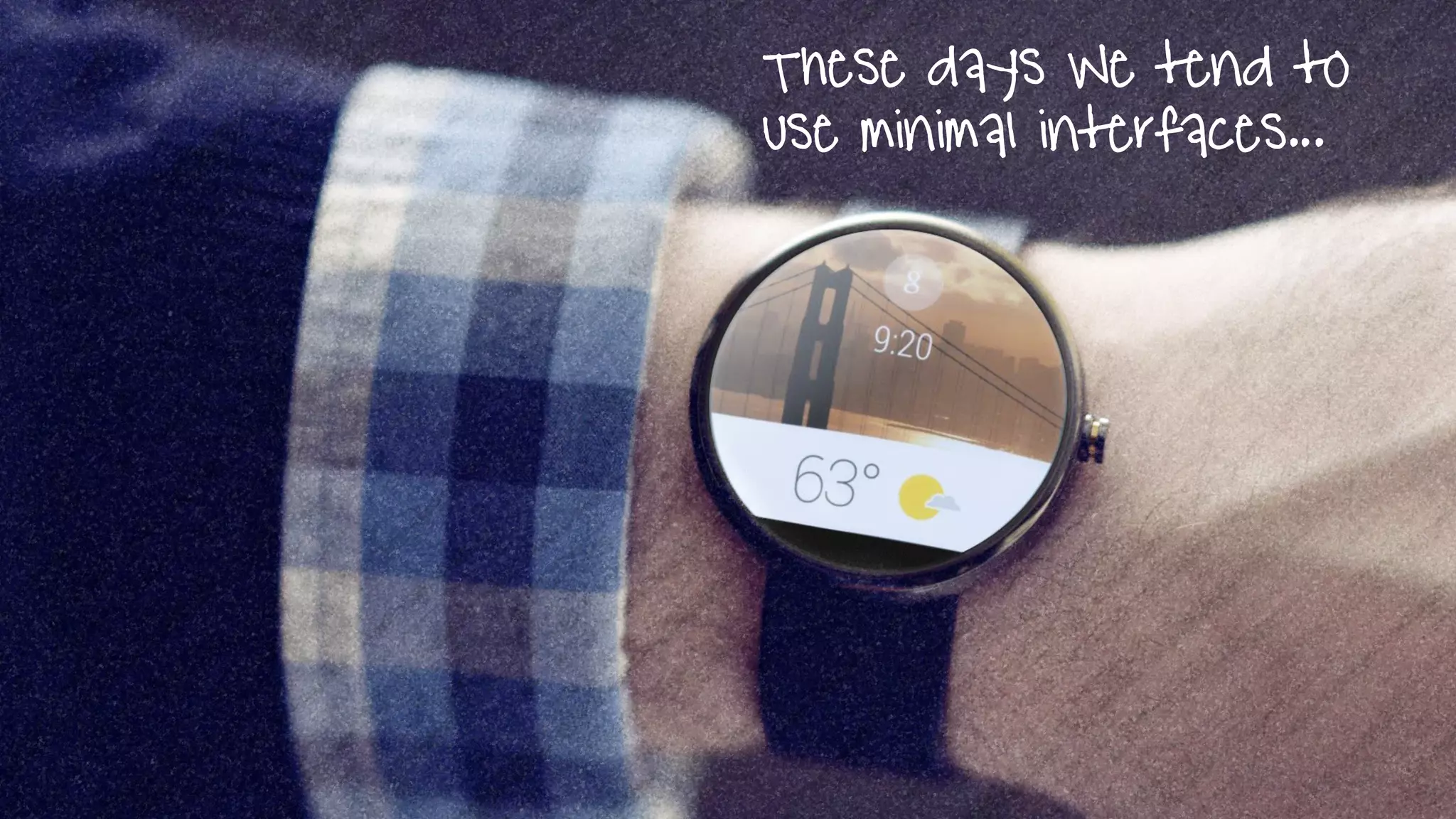 These days We tend to
use minimal interfaces...
 