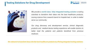 WuXi Apptec lab testing division overview 2016 | PDF