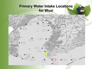 Primary Water Intake Locations
          for Wuxi
 