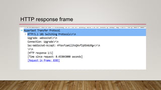 HTTP response frame
 
