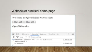 Websocket practical demo page
 