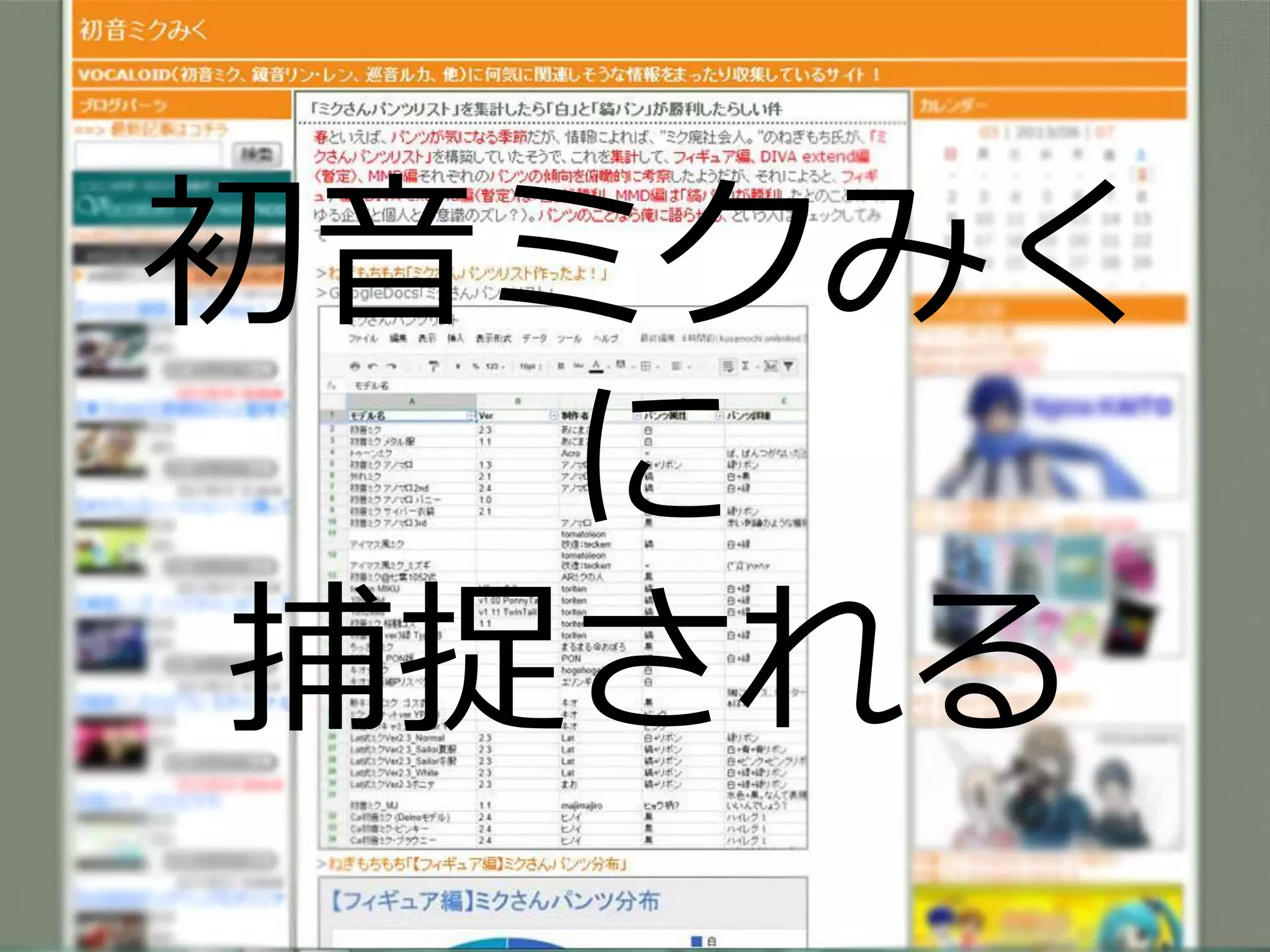 初音ミクみく
に
捕捉される
 