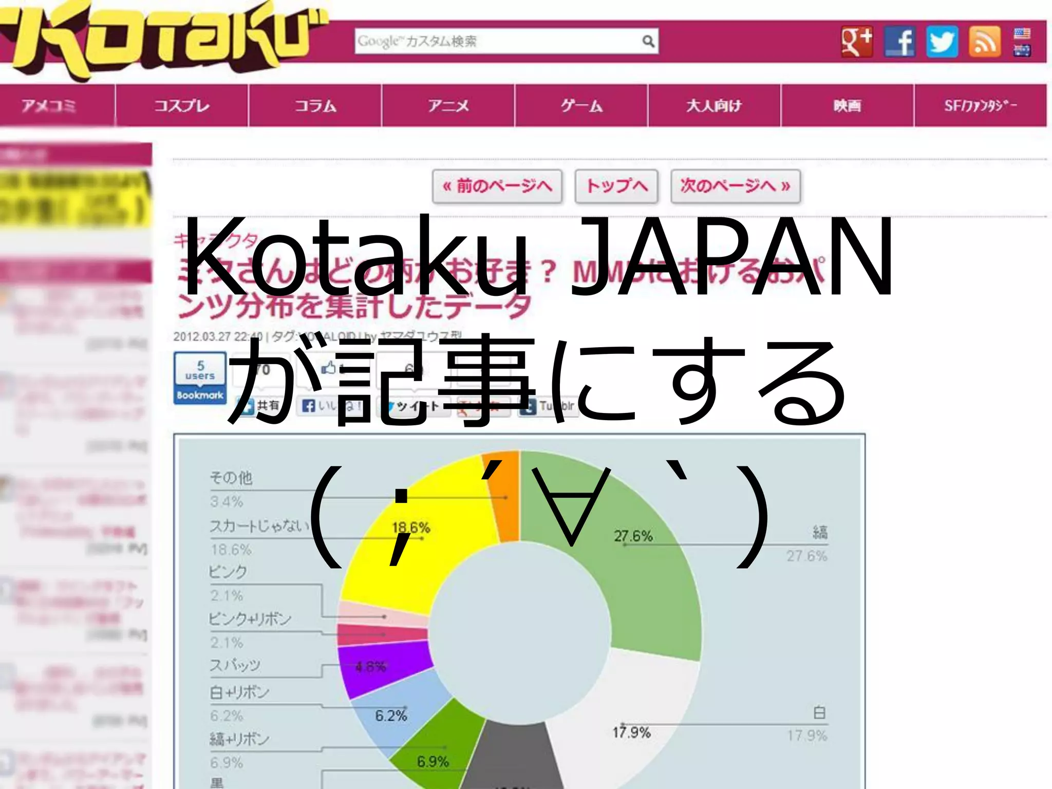 Kotaku JAPAN
が記事にする
(；´∀｀)
 