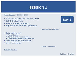 Flow Cytometry Training : Introduction day 1 session 1 | PPTX