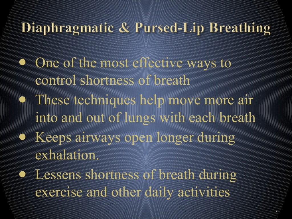 Lecture 1 Pursed Lip and Diaphragmatic Breathing