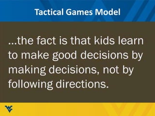 Tactical Games Model
 
