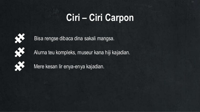 Basa Sunda Kelas 8 Carpon