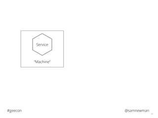 @samnewman#geecon
58
“Machine”
Service
 
