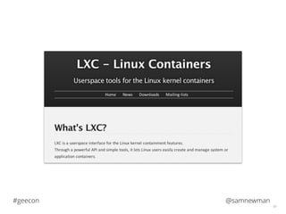 @samnewman#geecon
60
 