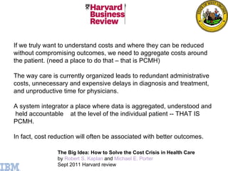 If we truly want to understand costs and where they can be reduced without compromising outcomes, we need to aggregate cos...