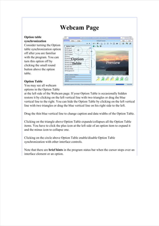 Willing Webcam manual | PDF