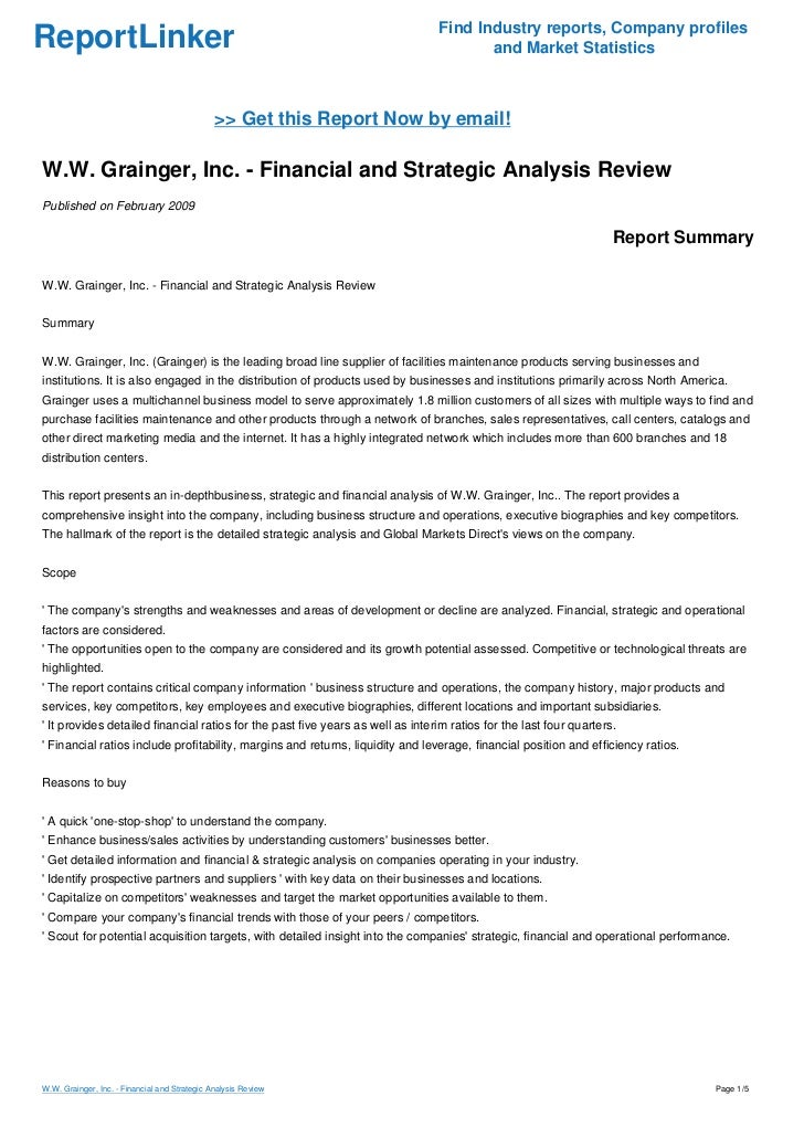 Grainger Website Review