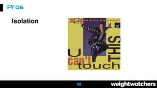 10
Isolation
Pros
 