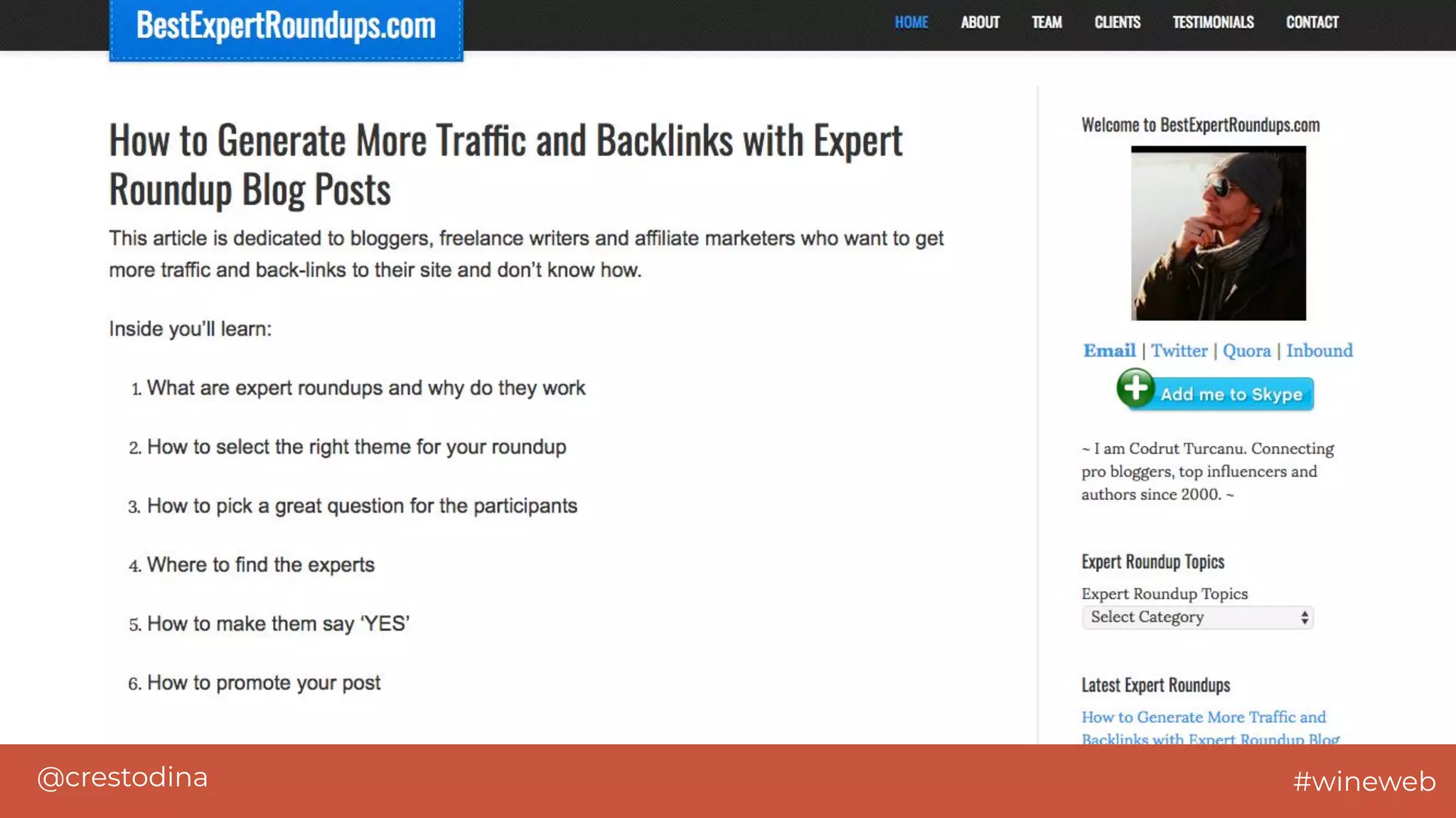 @crestodina #wineweb
 