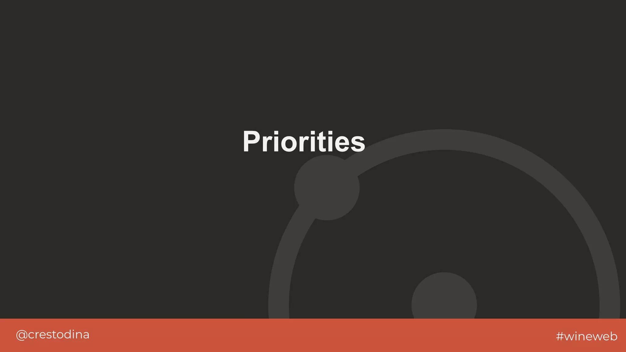 @crestodina #wineweb
Priorities
 