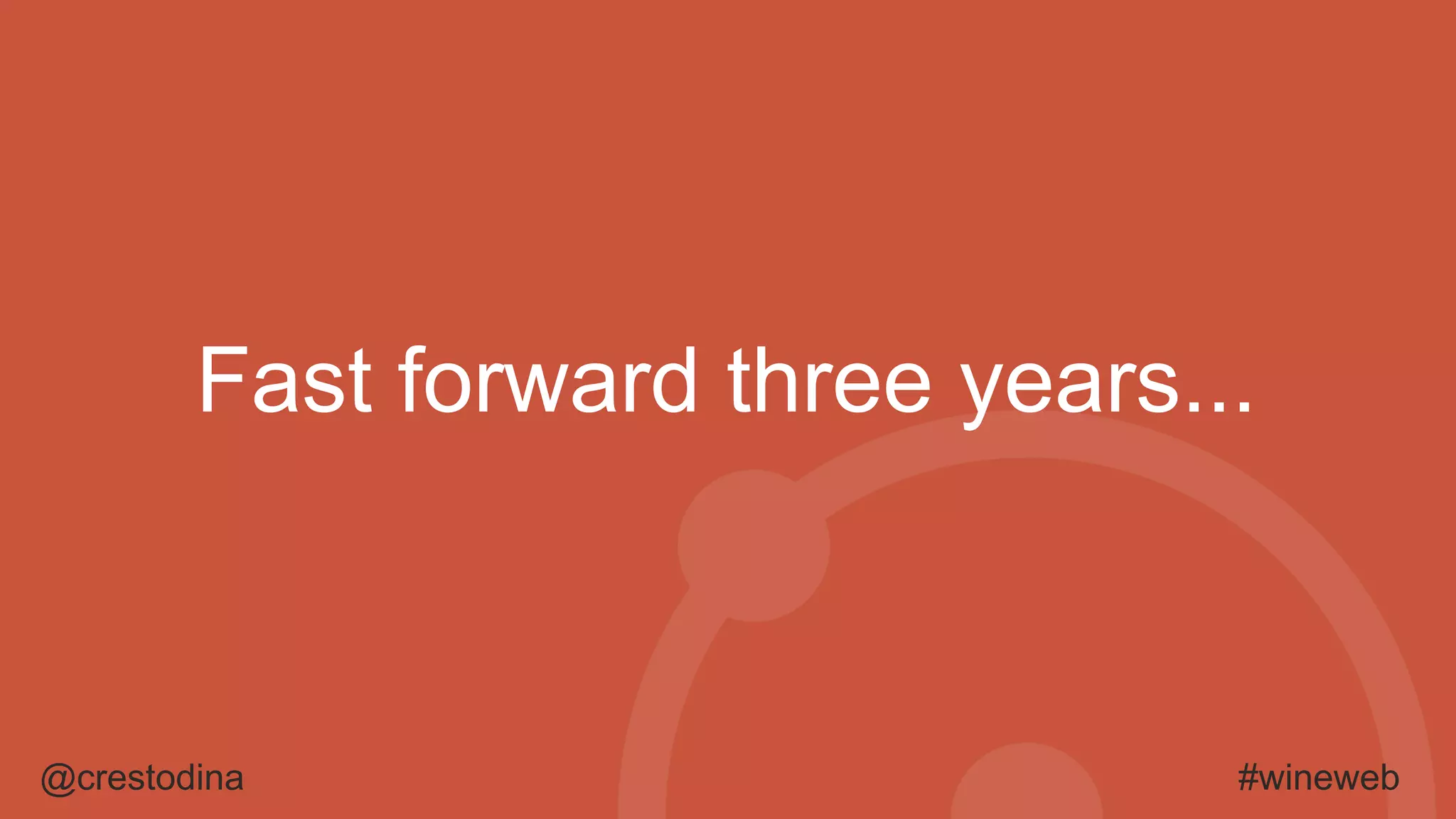 @crestodina #wineweb
Fast forward three years...
 