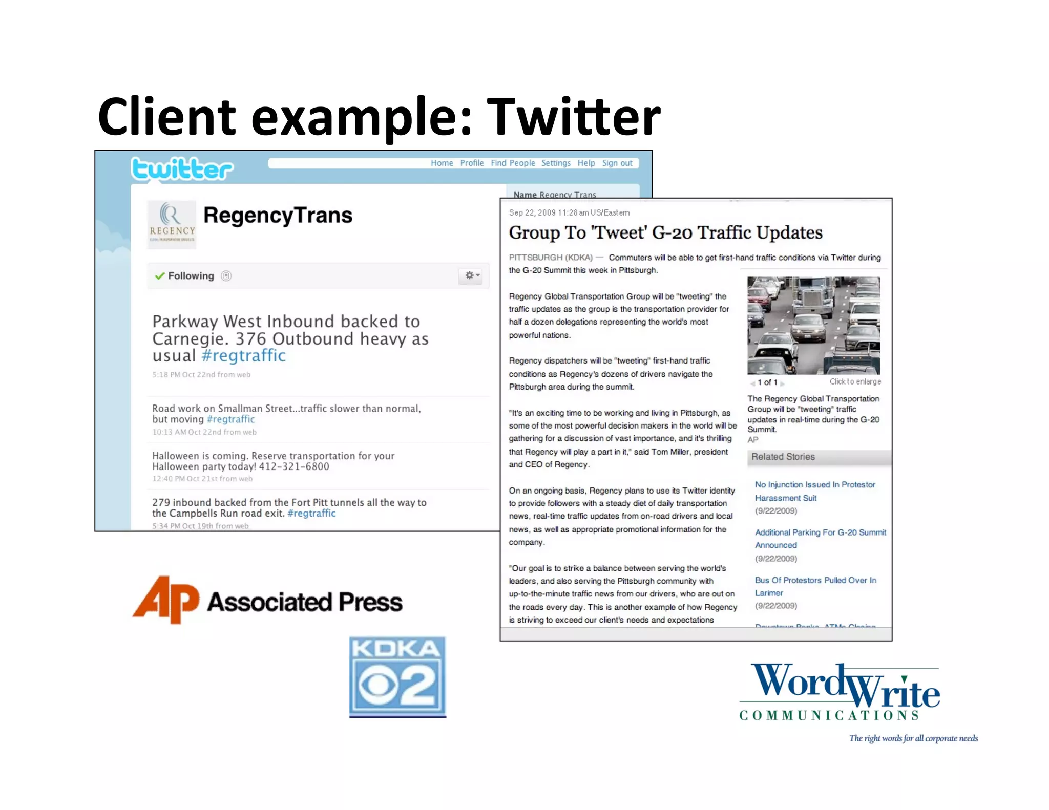 Client example: TwiRer
 