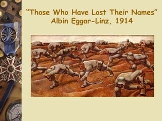 “ Those Who Have Lost Their Names” Albin Eggar-Linz, 1914 