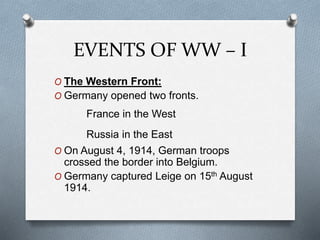 World War 1 | PPTX