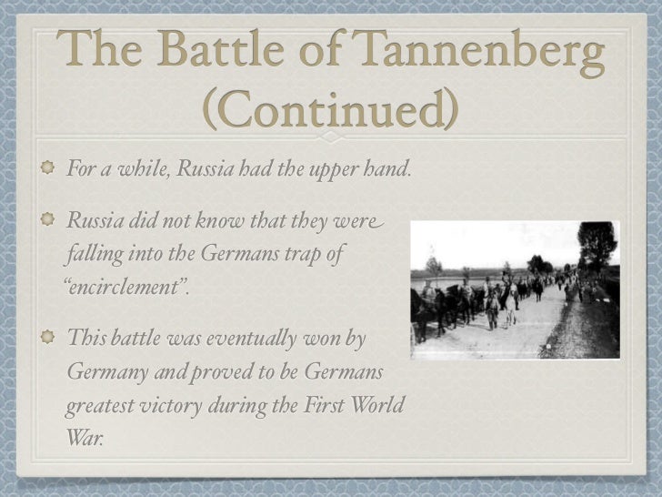 battle of tannenberg summary