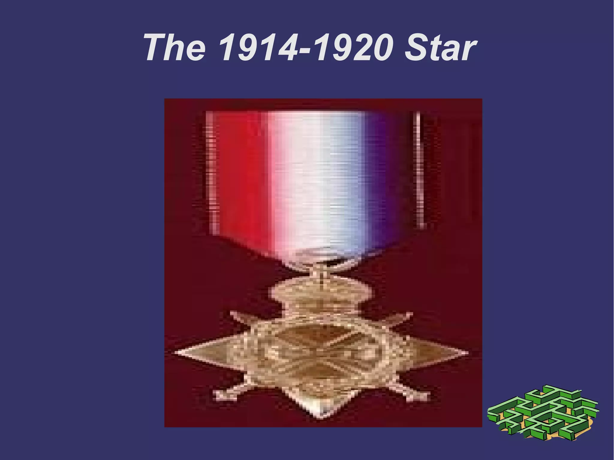 The 1914-1920 Star