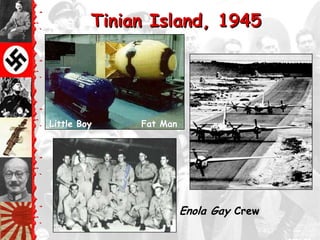 Tinian Island, 1945




Little Boy    Fat Man




                        Enola Gay Crew
 