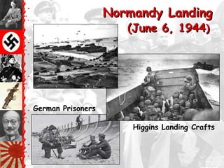 Normandy Landing
                      (June 6, 1944)




German Prisoners

                       Higgins Landing Crafts
 
